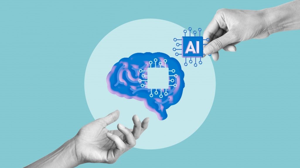 Cérebro no prompt: o preço que você paga quando deixa a IA pensar (demais) por você cerebro humano e ia 1024x576