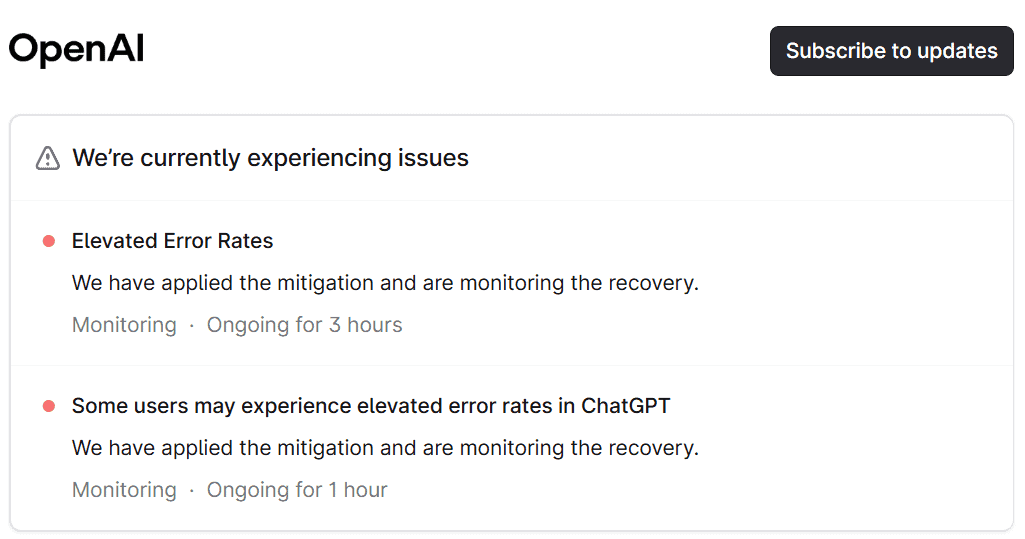 status openai