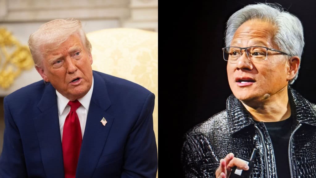 destaque donald trump e jensen huang 1024x576